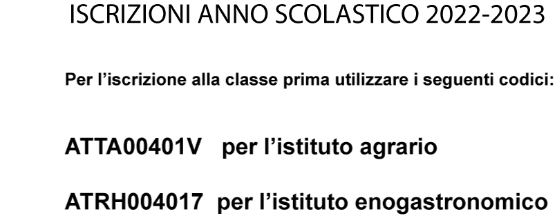 ISCRIZIONI ANNO SCOLASTICO 2022-2023